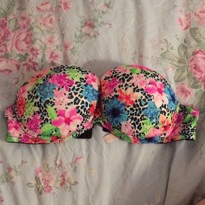 SOLD Victoria's secret PINK strapless floral bra